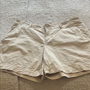 LOFT Women's Beige Cotton Shorts